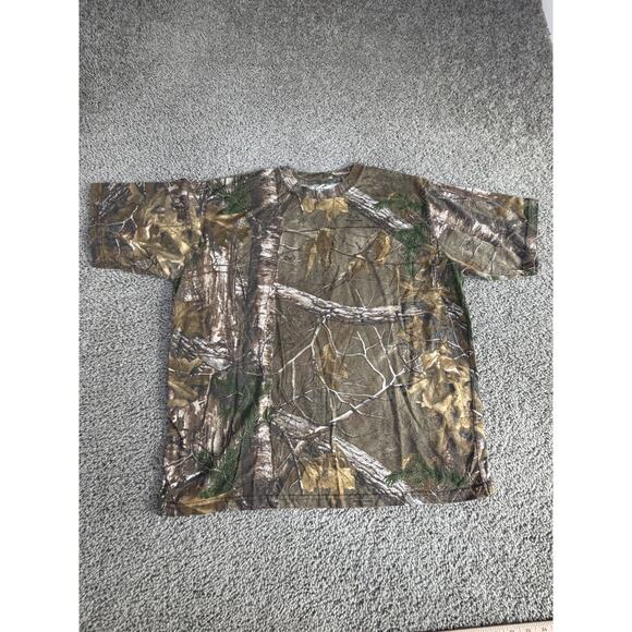Realtree Other - Realtree Camo Shirt Mens Extra Large Brown Xtra Hardwood Fall Short Sleeve